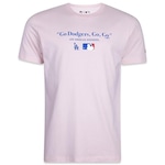 Camiseta New Era Los Angeles Dodgers mlb Golf Culture - Masculina ROSA