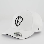 Boné Aba Curva Supercap do Corinthians Logo - Strapback - Adulto BRANCO