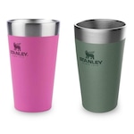 Kit Copos Térmicos de Stanley Pint - 473ml - 2 Unidades Rosa/Verde