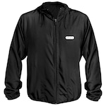 Jaqueta Corta Vento de Ciclismo WSS com Capuz Estampada Mountain Quest - Masculino PRETO