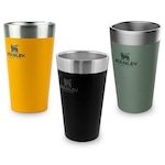 Kit Copos Térmicos Stanley Pint - 473ml - 3 unidades Amarelo/Preto