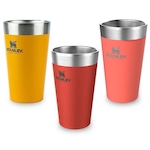 Kit Copos Térmicos Stanley Pint - 473ml - 3 unidades VERMELHO/AMARELO