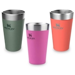 Kit Copos Térmicos Stanley Pint - 473ml - 3 unidades VERDE/ROSA