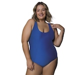 Maiô de Natação Selene com Recorte Plus Size - Adulto AZUL