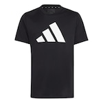 Camiseta adidas Train Essentials Logo - Infantil PRETO/BRANCO