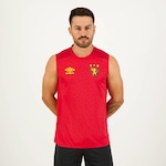 Camiseta Regata do Sport Recife Aquecimento 2022 Umbro - Masculina VERMELHO