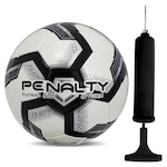 Bola de Futsal Penalty Storm XXIII + Bomba de Ar BRANCO/PRETO