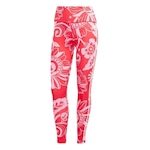 Calça Legging adidas Farm Feminina Vermelho/Rosa