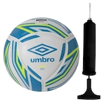 Bola de Futsal Umbro Sala Pró + Bomba de Ar BRANCO/AZUL