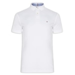 Camisa Polo Tommy Hilfiger Stretch Regular Fit - Masculina BRANCO