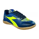 Chuteira Futsal Diadora Squadra Ii - Infantil Azul/Verde