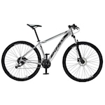 Bicicleta Aro 29 Krw Alumínio - Freio Hidráulico Suspensão Dianteira Mountain Bike S2 - 24 Velocidades - Adulto PRATA/PRETO