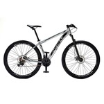 Bicicleta Aro 29 Krw Alumínio Shimano - Freio a Disco Suspensão Mountain Bike S4 - Câmbio Shimano - 24 Velocidades - Adulto PRATA/PRETO