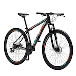 Bicicleta Aro 29 Krw Alumínio - Freio a Disco Suspensão Dianteira Mountain Bike S7 - 27 Velocidades - Adulto PRETO/AZUL