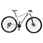 Bicicleta Aro 29 Krw Alumínio - Freio Hidráulico Suspensão com Trava Mountain Bike S9 - 27 Velocidades - Adulto BRANCO/PRETO