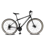 Bicicleta Aro 29 Sportline - Freio a Disco - Câmbio Revo Shift - 21 Velocidades - Adulto PRETO/PRATA