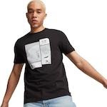 Camiseta Puma Car Graphic - Masculina PRETO/BRANCO