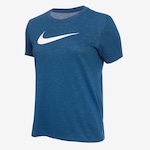 Camiseta Nike Dri-Fit Swoosh Feminina AZUL