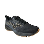 Tênis Mizuno Wave Vitality 5 - Masculino PRETO/OURO