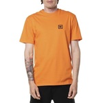 Camiseta Dc Shoes Mini Square Stripe - Masculina LARANJA