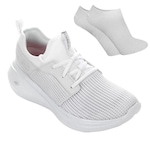 Tênis Skechers Go Run Vast Valor + Meia - Masculino BRANCO