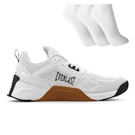 Tênis Everlast Climber Pro + 3 Pares de Meias - Adulto BRANCO/PRETO