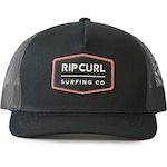 Boné Rip Curl Marker Curve Trucker Sm24 - Snapback - Adulto PRETO