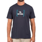 Camiseta Rip Curl New Icon 10M Sm24 - Masculina PRETO