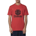 Camiseta Element Vertical Color - Masculina VERMELHO