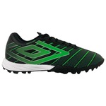 Chuteira Society Umbro Velocita Elixir Club - Adulto PRETO/VERDE