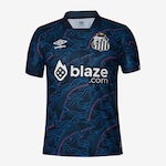 Camisa do Santos Iii 2023 Atleta S/N Umbro - Masculina AZUL ESCURO