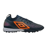 Chuteira Society Umbro Adamant Club - Adulto PRETO/LARANJA