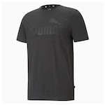 Camiseta Puma Essentials Heather - Masculina PRETO