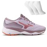 Tênis Mizuno Wave Falcon 4 + 3 Pares de Meias - Feminino Lilas