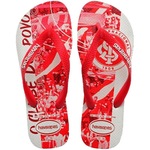 Chinelo Havaianas Internacional T Times Fc - Masculino VERMELHO/BRANCO