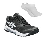 Tênis Asics Gel-Dedicate 8 + 1 Par de Meias - Masculino PRETO/BRANCO