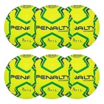 Kit Bolas de Handebol Penalty H1L Ultra Fusion - 6 Unidades Amarelo/Verde