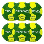 Kit Bolas de Handebol Penalty Suécia H3L Ultra Grip - 6 Unidades Amarelo/Verde