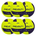 Kit Bolas Vôlei Penalty 6.0 Pro X - 6 Unidades AMARELO/ROXO