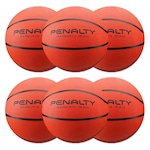 Kit de Bolas de Basquete Penalty Playoff Mirim - 6 Unidades LARANJA/PRETO