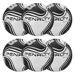 Kit de Bolas de Futebol de Campo Penalty 8 X - 6 Unidades BRANCO/PRETO