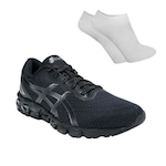 Kit Tênis Asics Gel-Quantum 180 + Par de Meia - Masculino PRETO