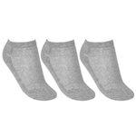 Kit Meias Soquete Top Fill - 3 Pares - Adulto CINZA