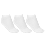 Kit Meias Soquete Top Fill - 3 Pares - Adulto BRANCO