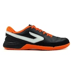 Chuteira Futsal Topper Titanium X - Adulto PRETO/LARANJA