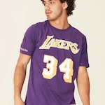 Camiseta Mitchell & Ness Nba Los Angeles Lakers O''''Neal 34 - Masculina ROXO