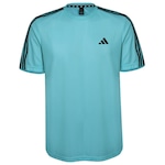 Camiseta adidas Essentials 3 Listras - Masculina VERDE CLARO