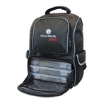 Mochila Pesca Brasil Fishing Bag com 3 Estojos - 30 Litros PRETO/CINZA