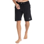 Bermuda de Moletom Yacht Master Logo - Masculina PRETO