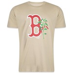 Camiseta New Era Boston Red Sox MLB Rooted Nature - Masculina MARROM CLARO